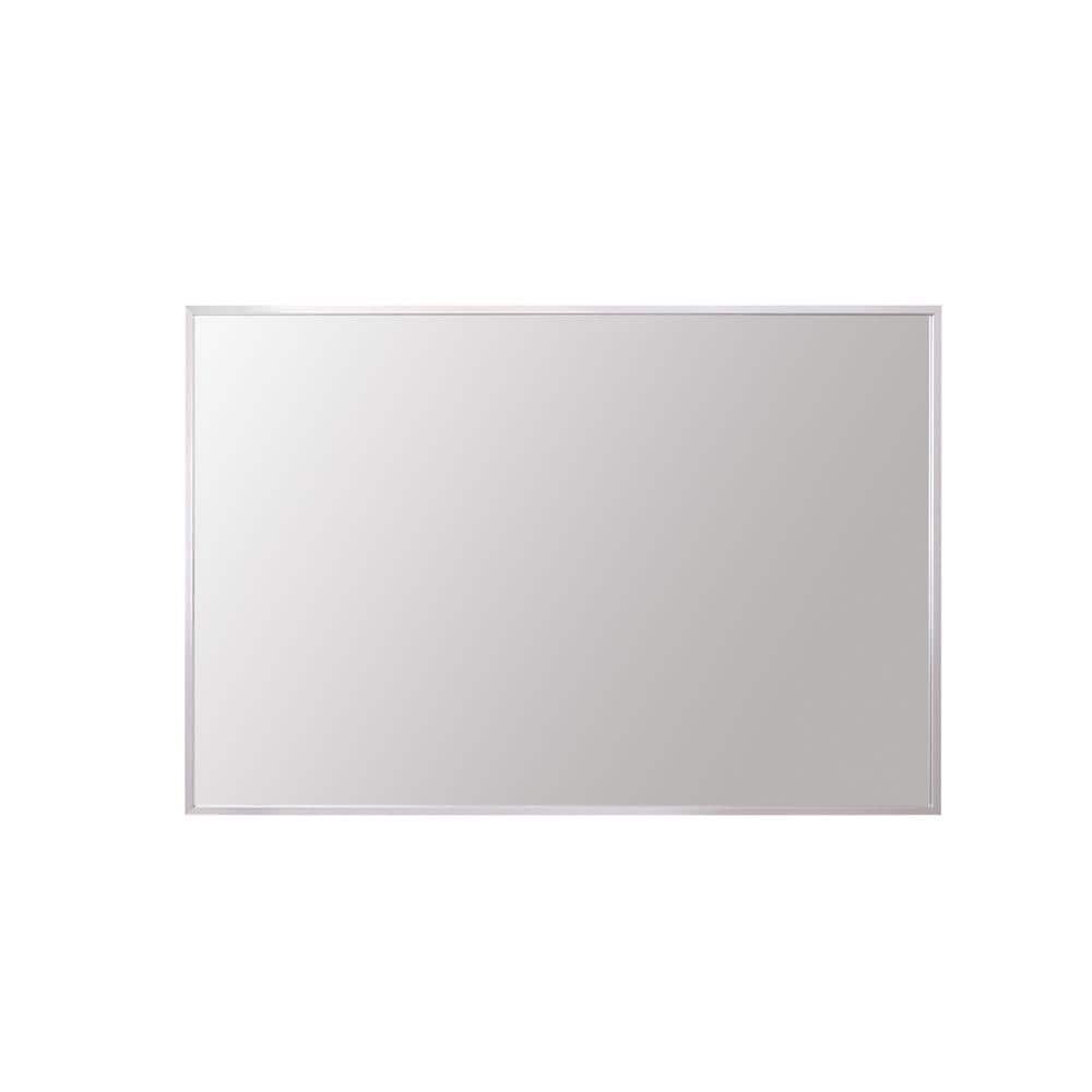 Timeless Home 30 in. W x 42 in. H Aluminum Silver Mirror