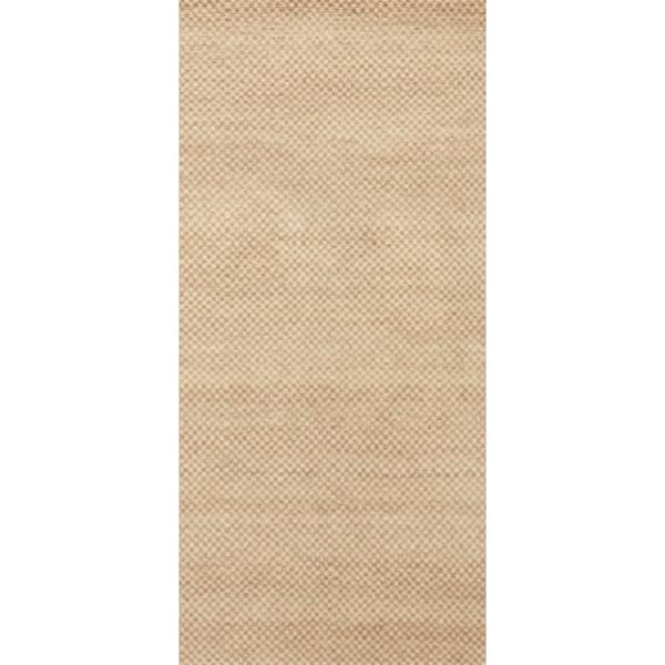 3 ft. x 8 ft. Wheat Pierce Hand Knotted Wool Indoor Runner Rug