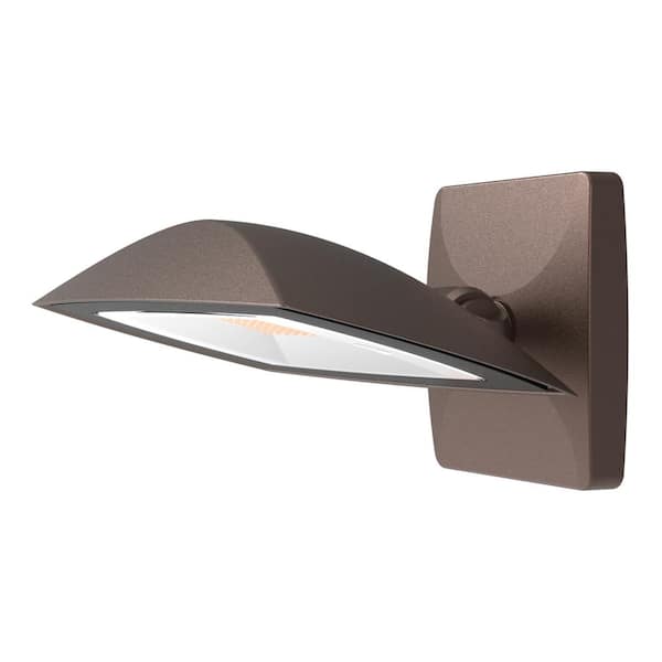 Commercial Electric ARFL 200-Watt Equivalent, 3000 Lumen, 4000k CCT, Integrated LED, Arch Wall Flood Light, Bronze