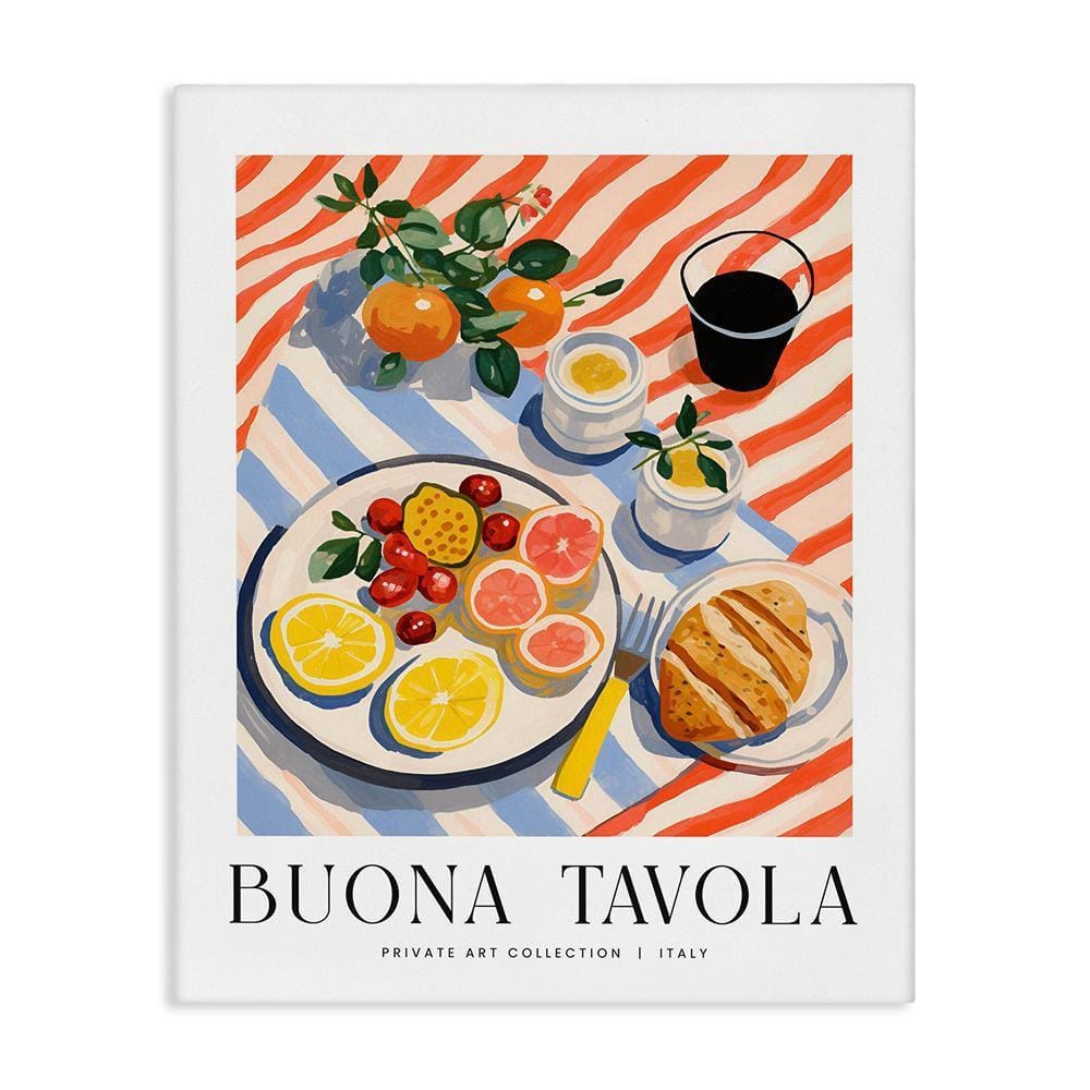 Stupell Industries Classic Italian Fruit Plate by Lettered and