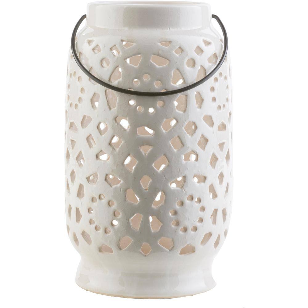 White Ceramic Lantern 