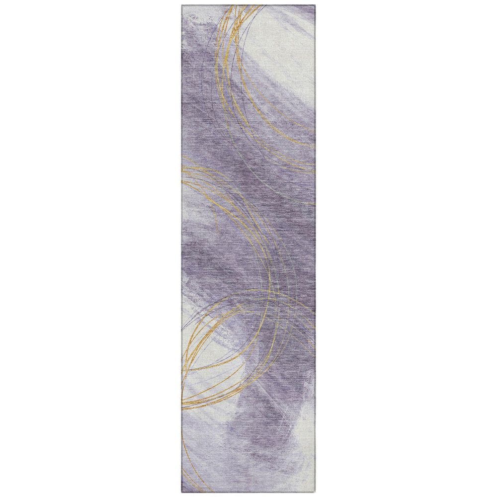 Chantille Machine Washable Indoor/Outdoor Abstract ACN2396 Purple 2 ft. x 7 ft. Runner Rug price history on PriceWatchPro