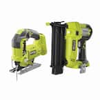 ONE+ 18V AirStrike 18-Gauge Cordless Brad Nailer with ONE+ 18V Cordless Orbital Jig Saw (Tools Only)