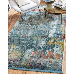 Baracoa Alamar Teal 8' 4 x 10' 0 Area Rug