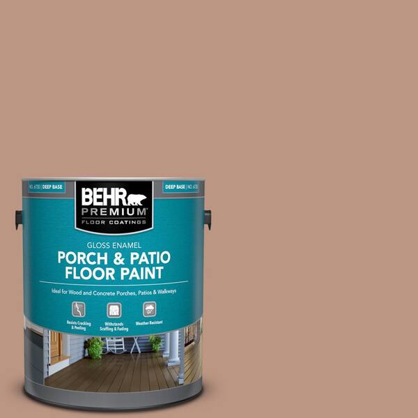 BEHR PREMIUM 1 gal. #S190-4 Spiced Brandy Gloss Enamel Interior/Exterior Porch and Patio Floor Paint