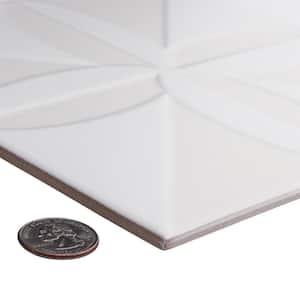 Triplex Fronteira White 7-3/4 in. x 7-3/4 in. Ceramic Wall Tile (10.5 sq. ft./Case)