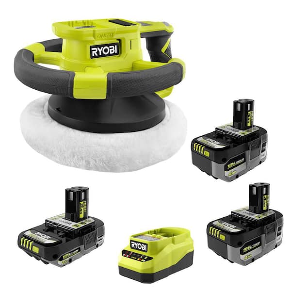ONE+ 18V HIGH PERFORMANCE Kit w/ (2) 4.0 Ah Batteries, 2.0 Ah Battery, Charger, & FREE ONE+ Cordless 10 in. Buffer