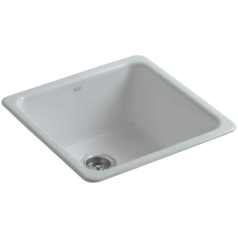 Iron/Tones Cast Iron 20.88 in. Drop-In/Undermount Bar Sink in Ice Grey price history on PriceWatchPro