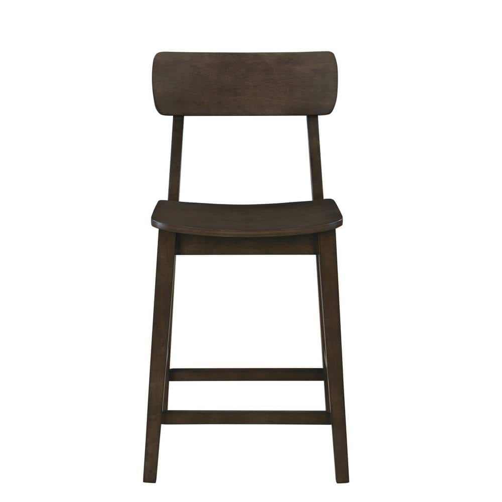 Torino Carbonite Finish Wood Counter Height Barstool