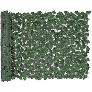 39 x 98 in. Ivy Privacy Fence Garden Fence Artificial Green Wall Screen with Joints Faux Hedge Vine Leaf Decor Plastic