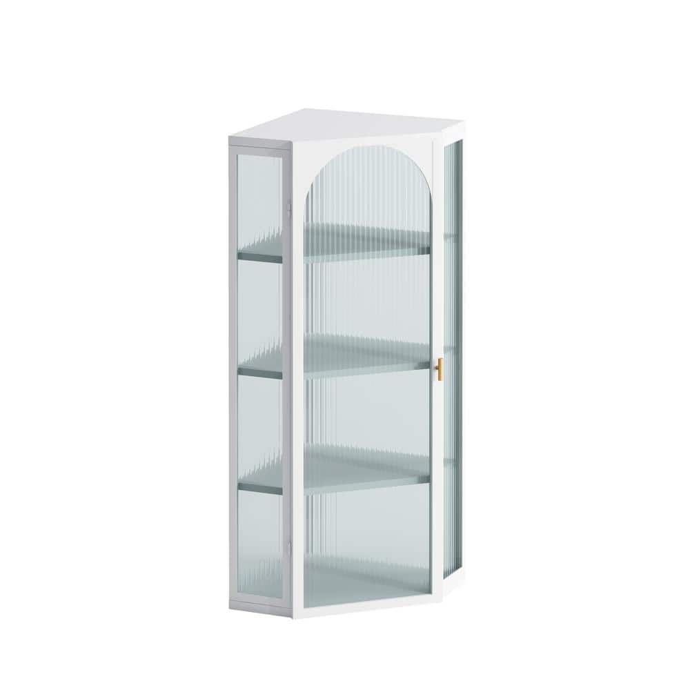22.24 in. W x 15.94 in. D x 41.34 in. H Bathroom Storage Wall Cabinet with 