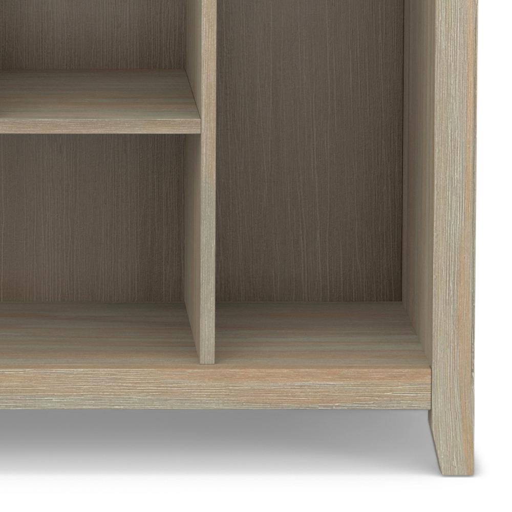 Amherst Distressed Grey Solid Wood Multi-Cube Bookcase