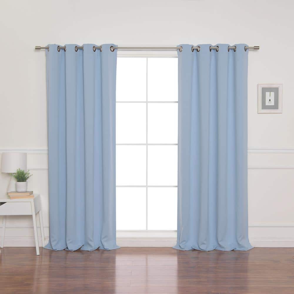 Set of 2 Heavy Weight Minimalist Blackout Curtains Thermal Curtains Beige  Hotel Grade Look Curtains Nursery Bedroom Living Room Insulating 