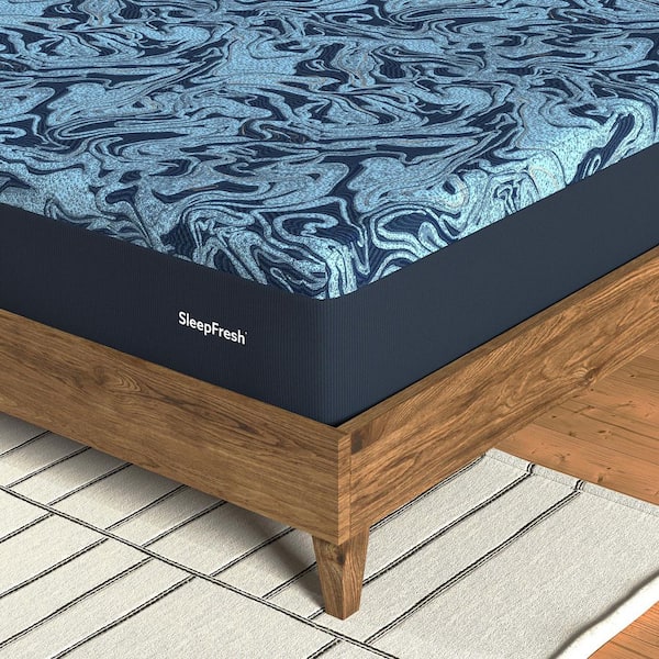 SLEEPFRESH CopperCool Queen Medium Latex 12 in. Bed-in-a-Box