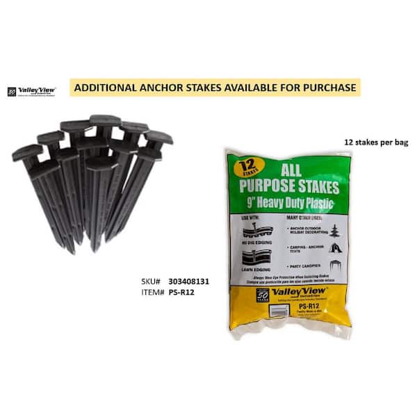 Valley View Industries 7 in. x 7 in. x 7 in. Black Interlocking Plastic Landscape Edging (10 ft.) Valley View Industries 7 in. x 7 in. x 7 in. Black Interlocking Plastic Landscape Edging (10 ft.)