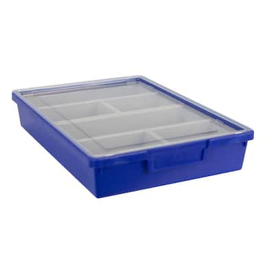 Hardware and Craft Storage Case - 23 Compartments to Organize Parts with Carry Handle and Clear Lid 0.5 qt