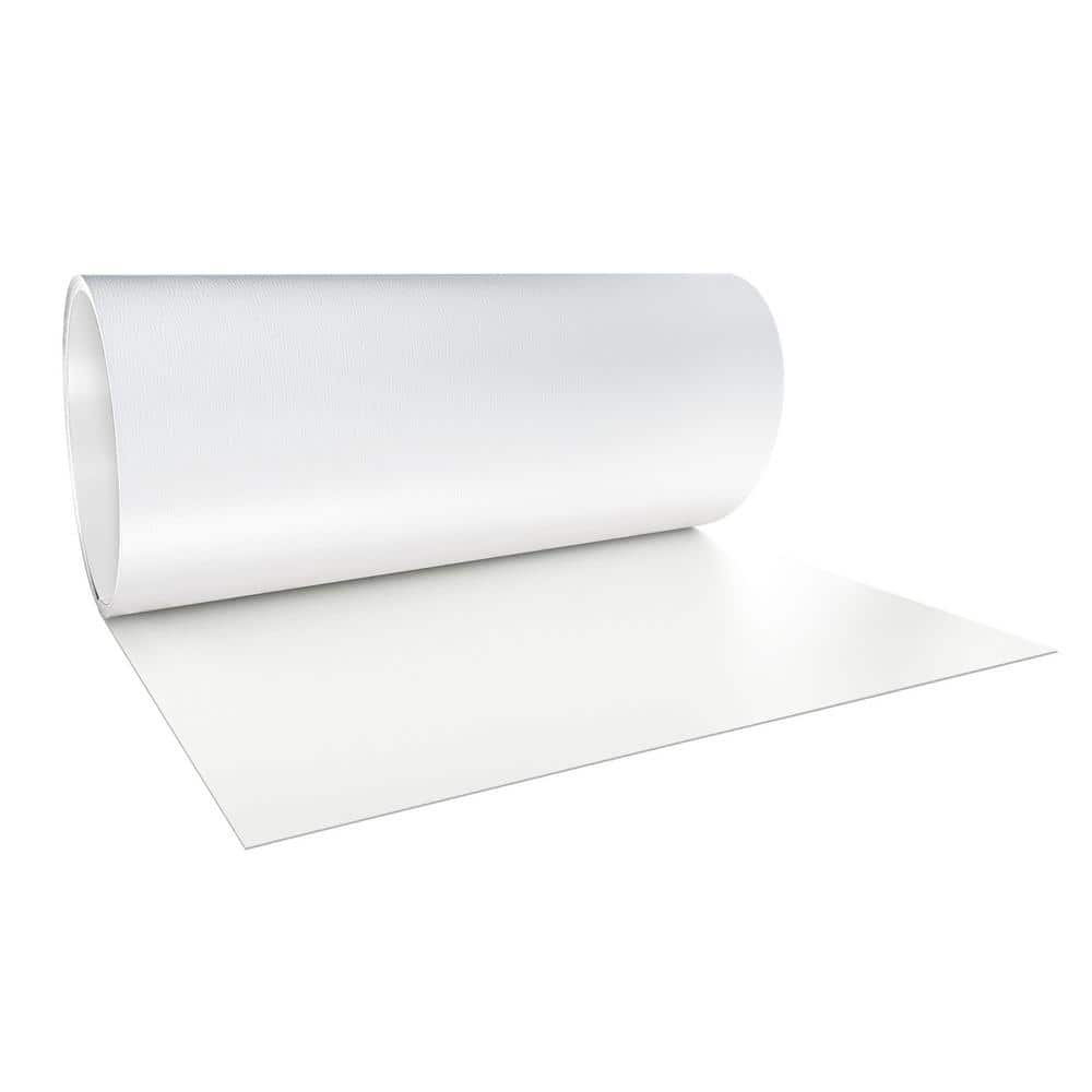 Gibraltar Building Products 24 in. x 50 ft. PVC Coated Aluminum White