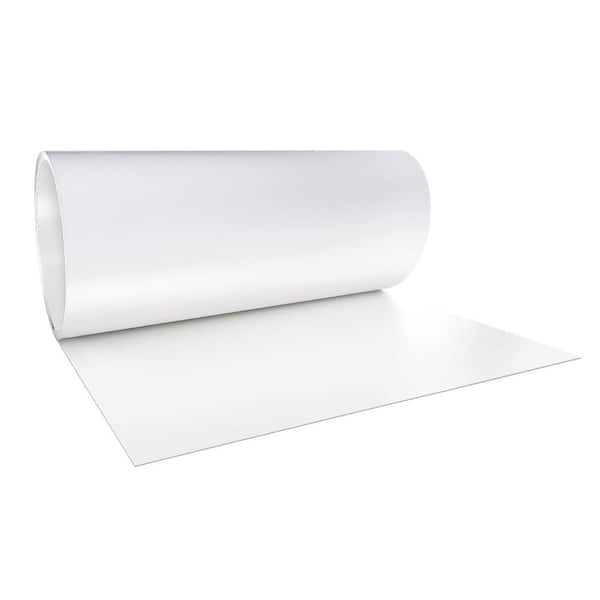 Gibraltar Building Products 24 in. x 50 ft. PVC Coated Aluminum White