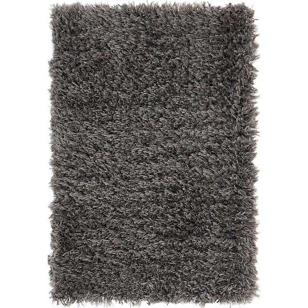 Marilyn Monroe Shag Slate 2 ft. x 3 ft. Area Rug