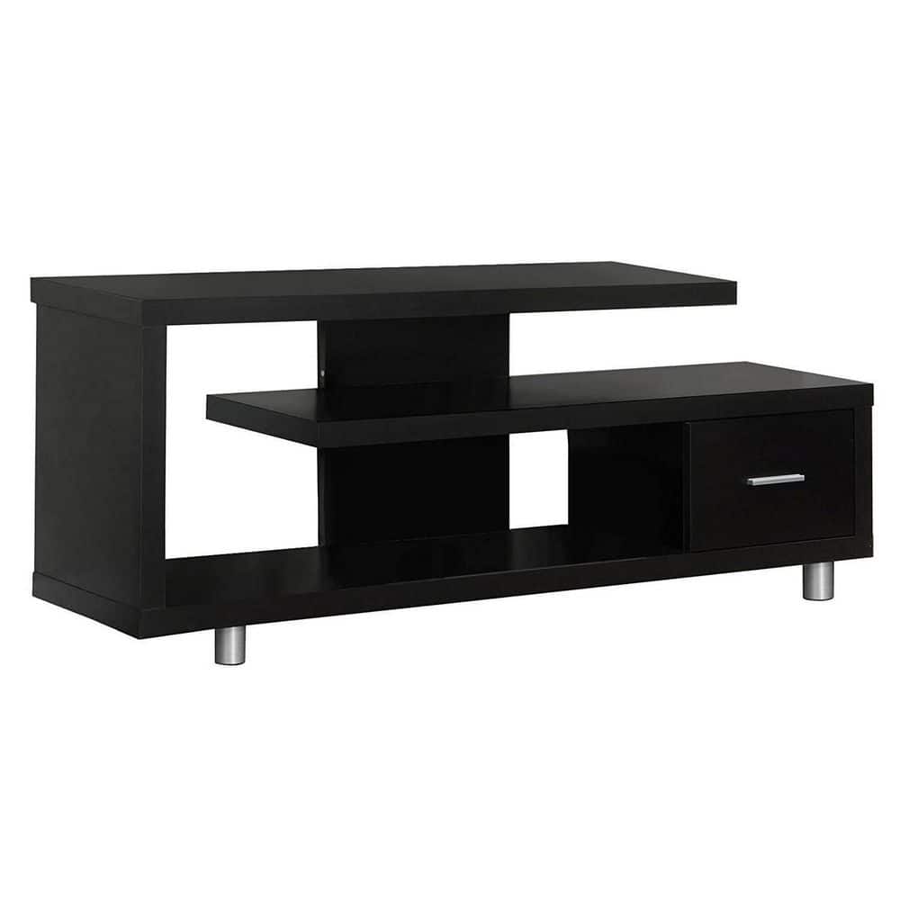 Monarch Specialties Durable Modern Open Concept Center TV Stand