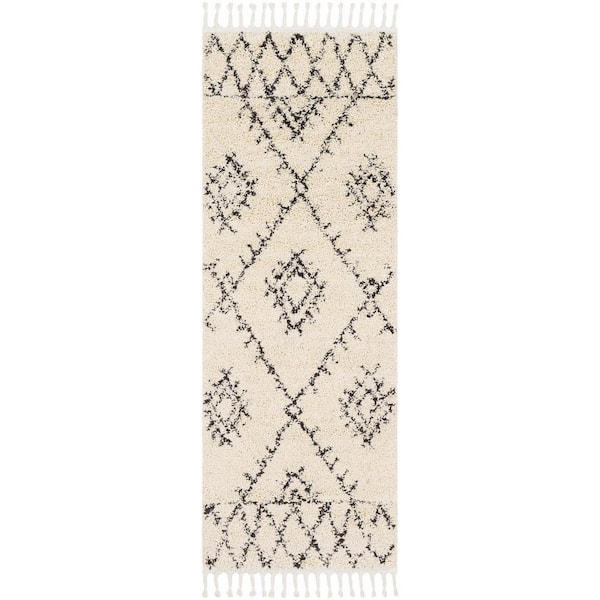Emlenton 3 ft. X 7 ft. Charcoal, Peach Area Rug