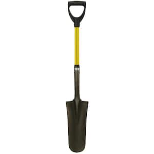 27 in. Classic Fiberglass Sharp Shooter Drain Spade with Heavy-Duty Steel Blade Shovel and D-Grip Handle (6-Pack)