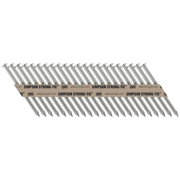 2-1/2 in. x 9-Gauge 33° Stainless Steel Strong-Drive SCNR Connector Nails (1000-Pack)