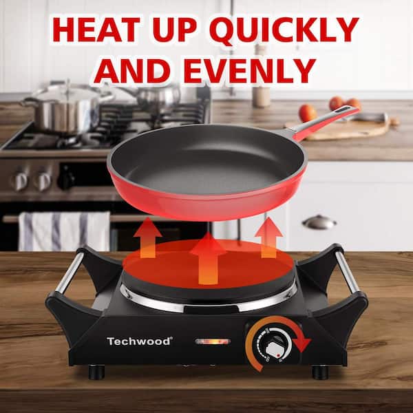 Single/Dual Electric Stove Burner Travel Compact Small Hot Plate Dorm  Portable