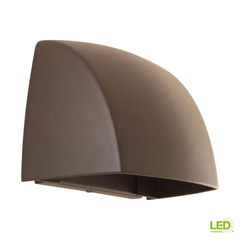 Antique Bronze 5.25" Aluminum Outdoor LED Wall Sconce