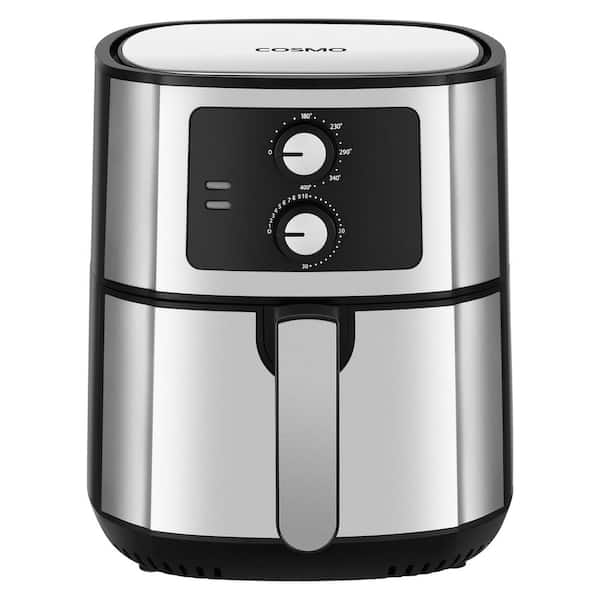 Cosmo 5.8 qt. Electric Hot Air Fryer with Temperature Control, Timer, Non-Stick Frying Tray, 1400W