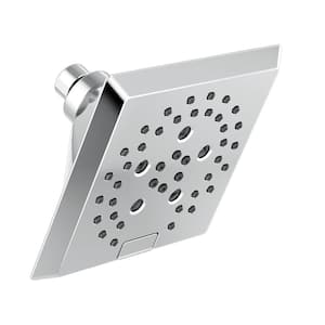 5-Spray Patterns 1.75 GPM 5.81 in. Wall Mount Fixed Shower Head with H2Okinetic in Lumicoat Chrome