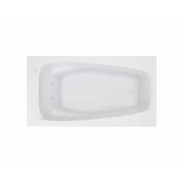 American Standard EverClean 60 in. x 32.8 in. Rectangular Whirlpool Bathtub with Reversible Drain in White