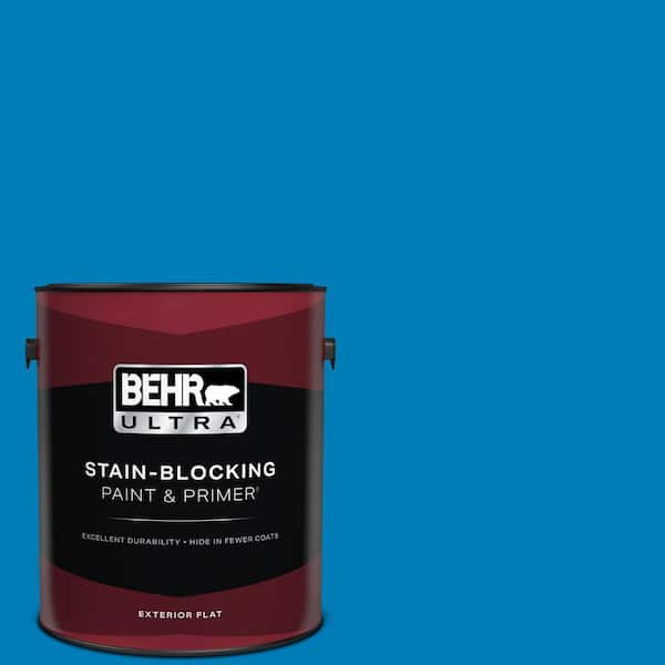 BEHR ULTRA 1 gal. #S-G-550 Artesian Water Flat Exterior Paint & Primer