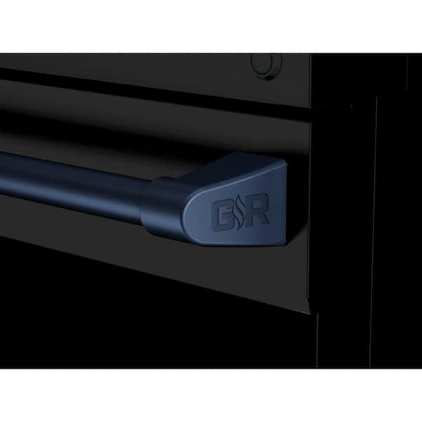 Gordon Ramsay Series 48 in. 6-Burners Double Oven Gas Range in Matte Black/Navy Blue with Convection and Grill