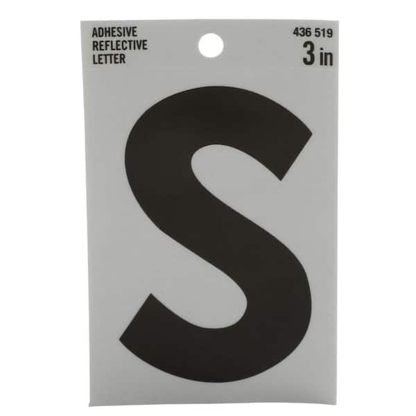 Everbilt 3 in. Vinyl Reflective Letter S