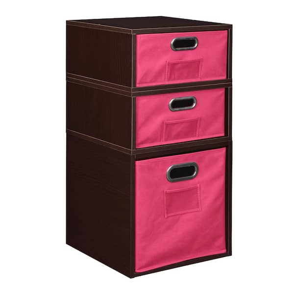 null 26 in. H x 13 in. W x 13 in. D Wood 3- Cube Organizer