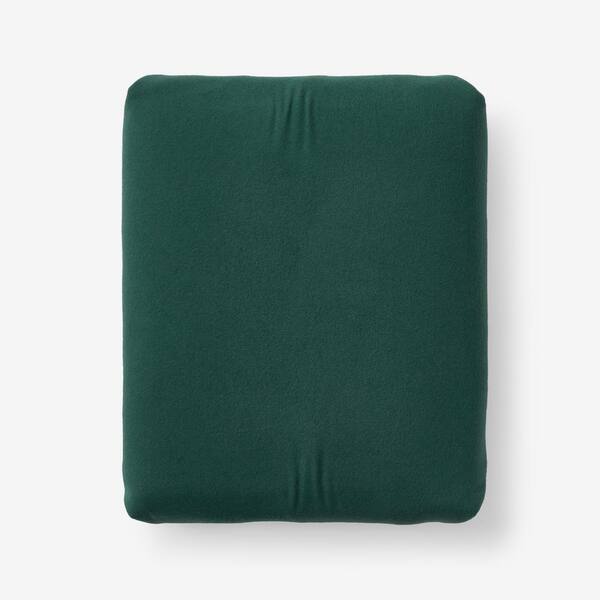 The Company Store Legends Hotel Hunter Green Velvet Flannel King Fitted Sheet