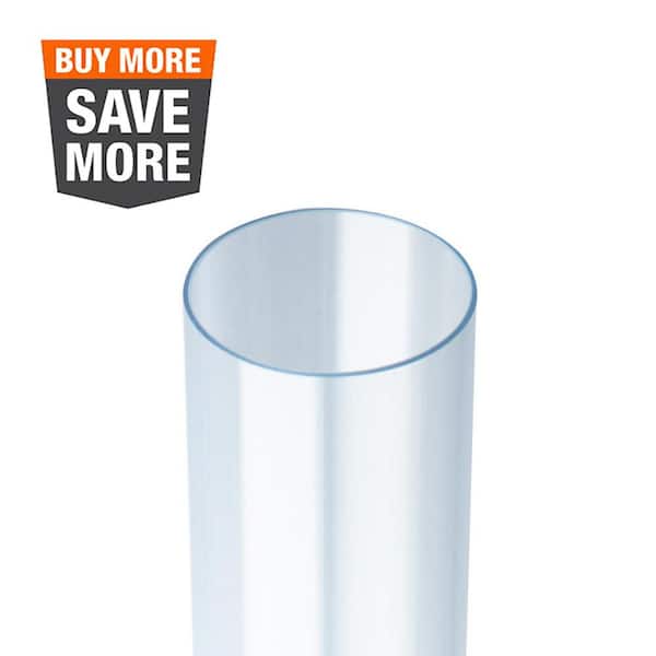 2-1/2 in. x 36 in. Long Clear Pipe for Dust Collection Hose & Fittings