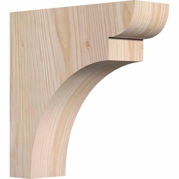 Ekena Millwork 3-1/2 in. x 12 in. x 12 in. Douglas Fir Yorktown Smooth Corbel