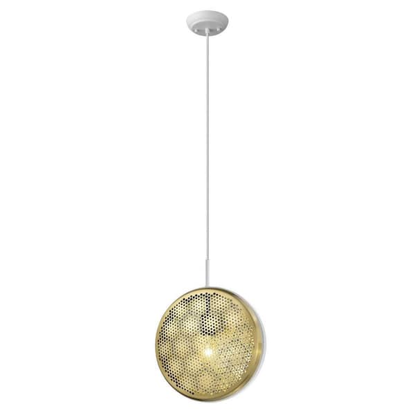 60-Watt 1-Light Metal Pendant Light with Metal, No Bulbs Included