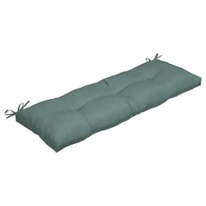 48 in. x 18 in. Seafoam Green Rectangle Outdoor Bench Cushion
