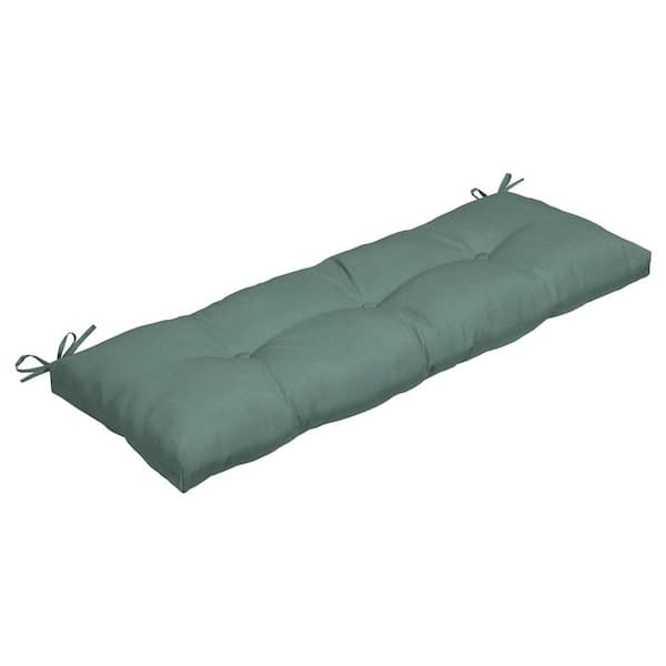 ARDEN SELECTIONS 48 in. x 18 in. Seafoam Green Rectangle Outdoor Bench Cushion