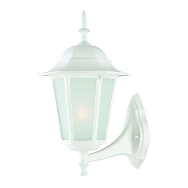 Acclaim Lighting Camelot Collection 1-Light Textured White Outdoor Wall-Mount Light Fixture