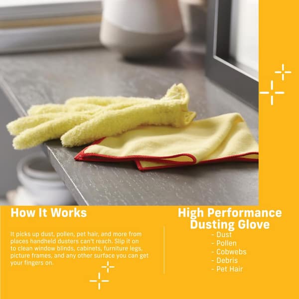 Microfiber Auto Dusting Cleaning Gloves for Cars and Trucks, Dust Cleaning  Gloves for House Cleaning, Perfect