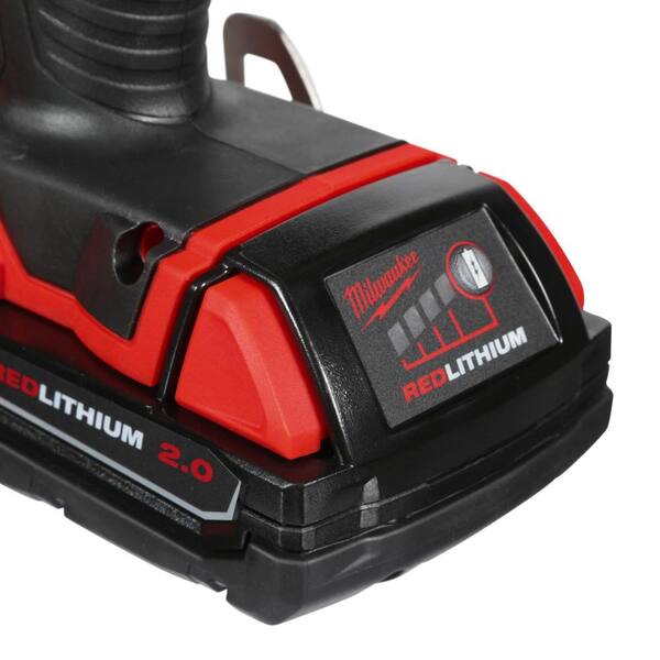 Milwaukee - M18 18-Volt Lithium-Ion Brushless Cordless 1/4 in. Cordless Impact Driver Kit W/(2) 2.0Ah Batteries, Charger & Hard Case