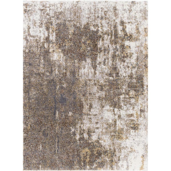 Livabliss Portofino Dark Brown Abstract 9 ft. x 12 ft. Indoor Area Rug