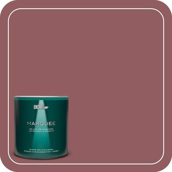 BEHR MARQUEE 1 qt. #S130-6 Spiced Potpourri Semi-Gloss Enamel Interior Paint & Primer