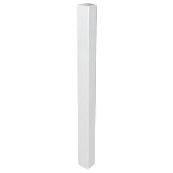 4 in. x 4 in. x 39 in. White Traditional Fence Post Jacket