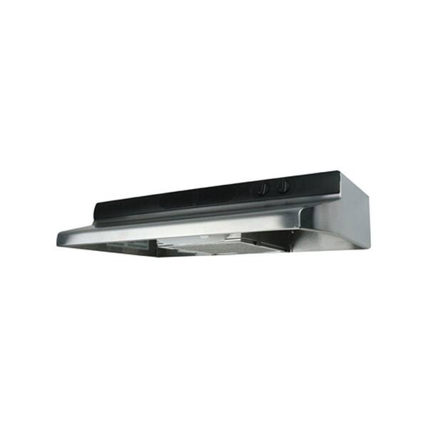Air King Quiet Zone 36 in. Under Cabinet Convertible Range Hood with Light in Stainless Steel
