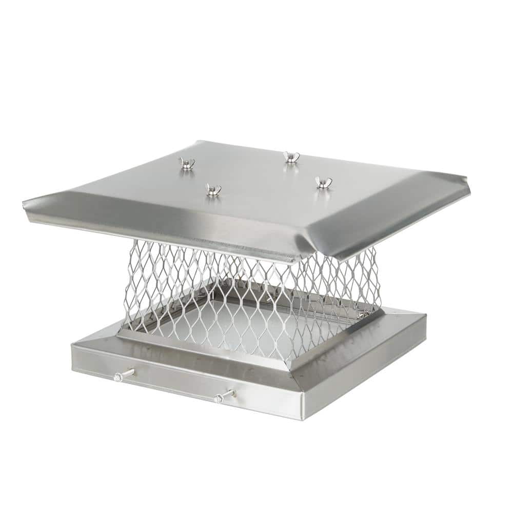 13 in. x 13 in. Stackable Multi-Pack Single Flue Chimney Cap in Stainless Steel (4-Pack) price history on PriceWatchPro